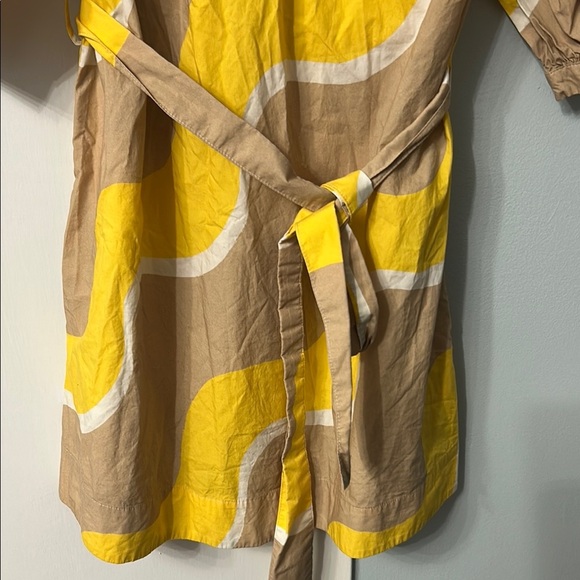 CHINTI & PARKER Yellow and Tan Patterned Dress - Picture 4 of 6